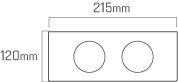 AHS 2 x 610 Siyah Taban